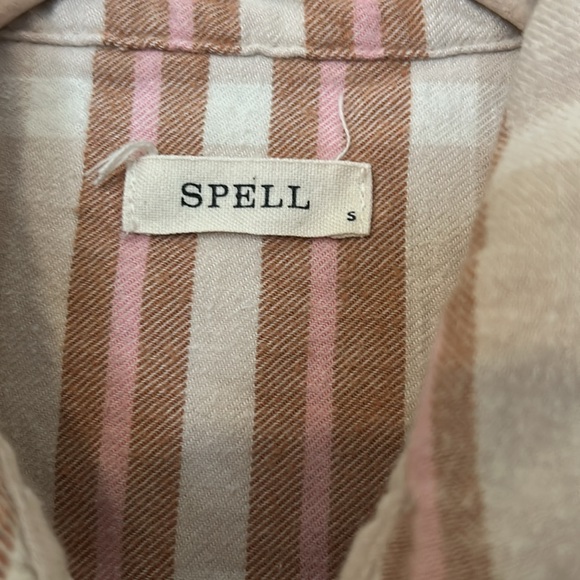 Spell & The Gypsy Collective Basecamp Flannel Shirt in Musk - Picture 6 of 8